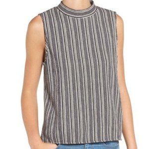 Madewell Jesse Stripe Mock Neck Tank